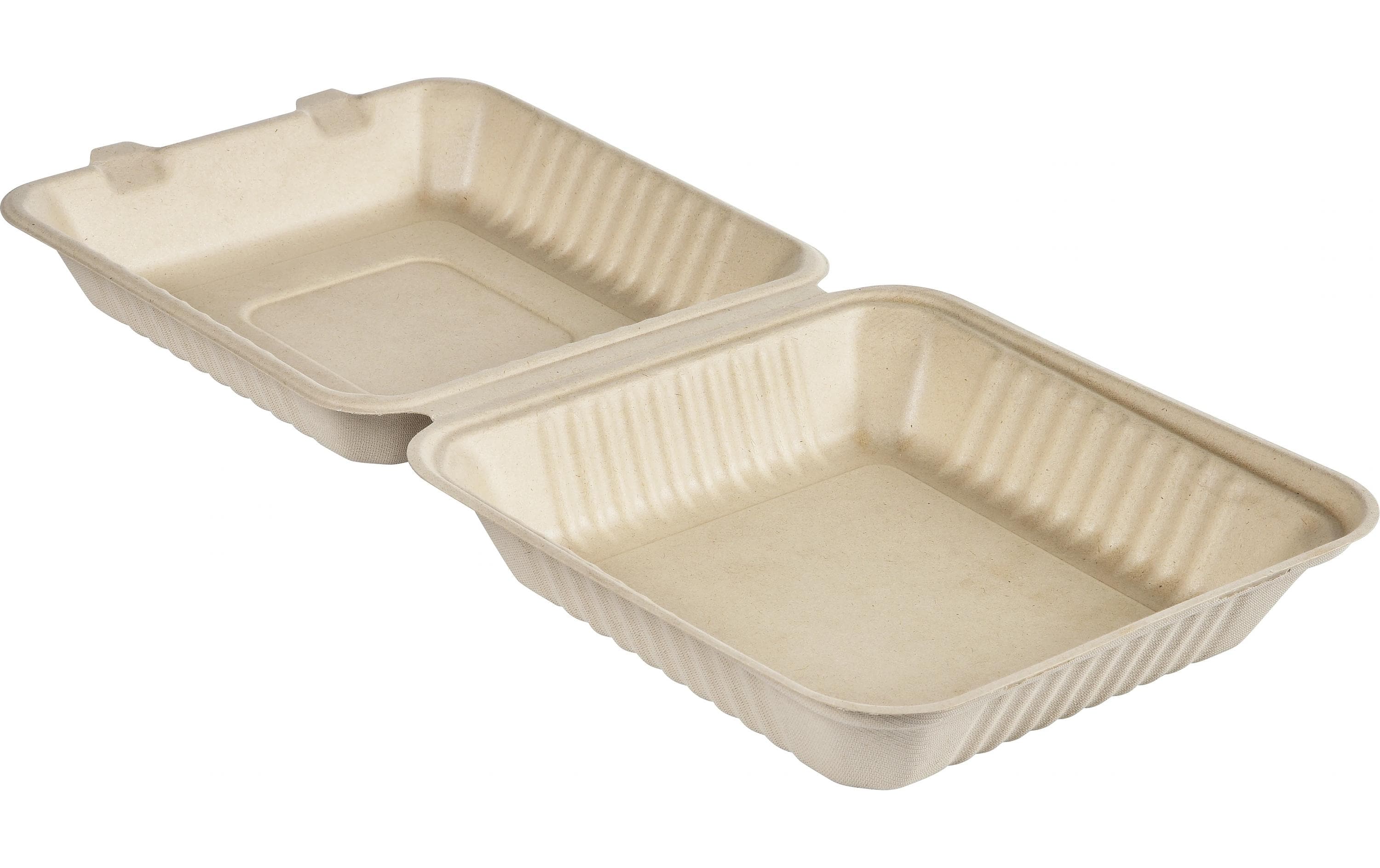 Duni Box Hinged Bagasse braun