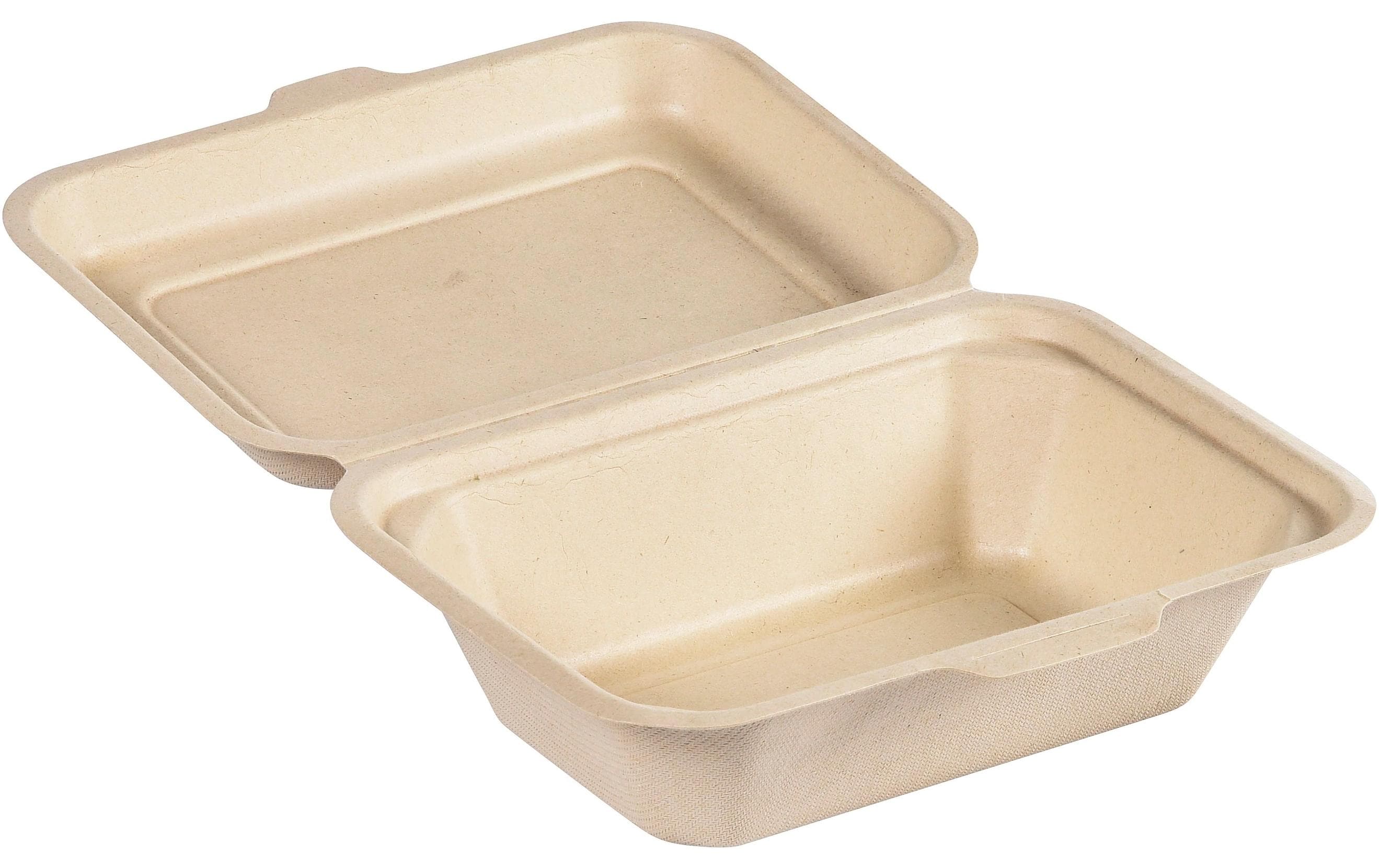 Duni Box Hinged Bagasse braun