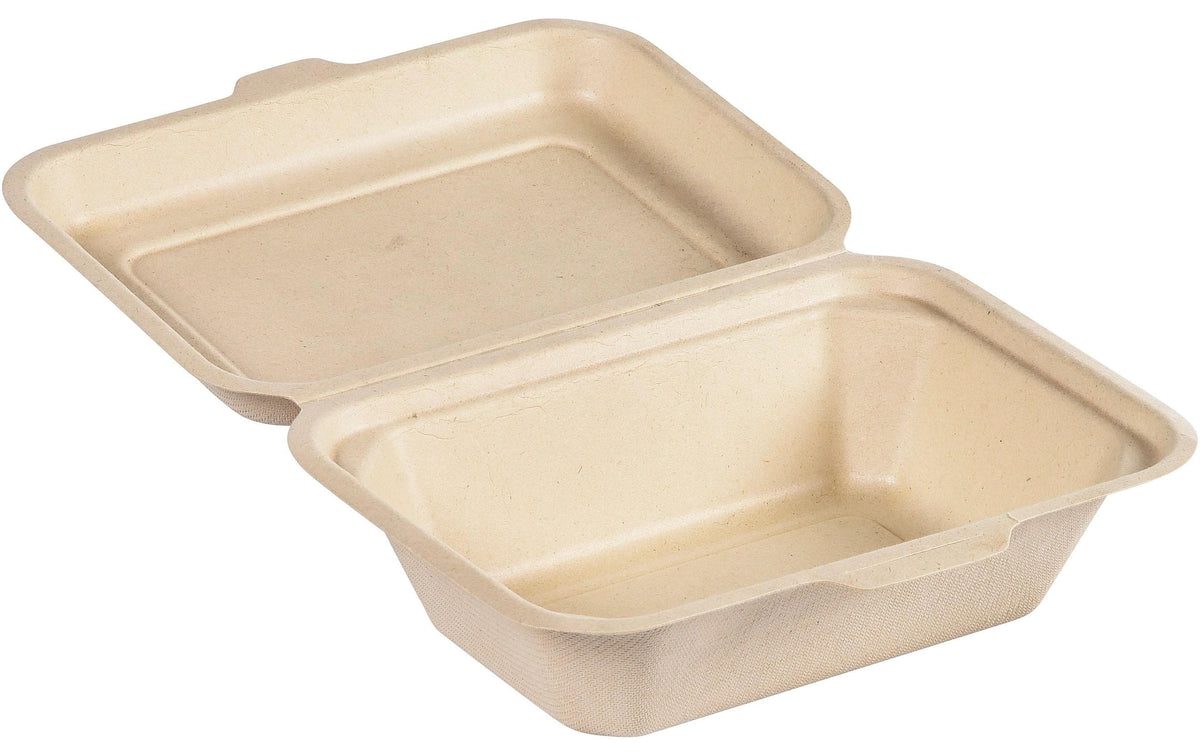 Duni Box Hinged Bagasse braun