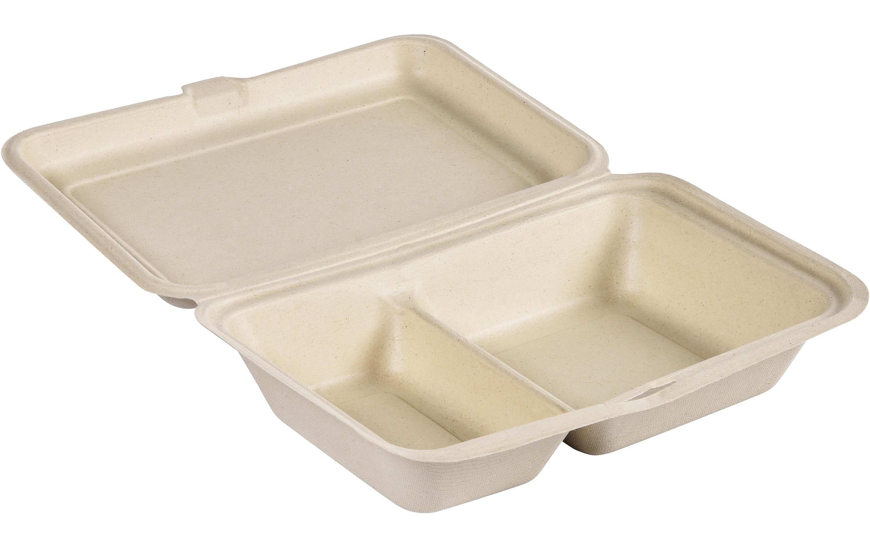 Duni Box Hinged Bagasse braun
