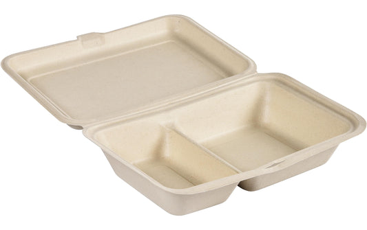 Duni Box Hinged Bagasse braun