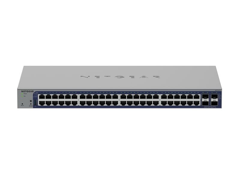Netgear | GS752TX: 48 Port Smart Switch V3 | 48-Port Gigabit Smart Switch mit 10G SFP+