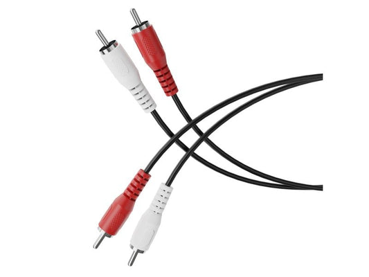 HDSupply | Audio-Kabel Cinch - Cinch 0.5 m | schwarz, Stereo, Stecker - Stecker