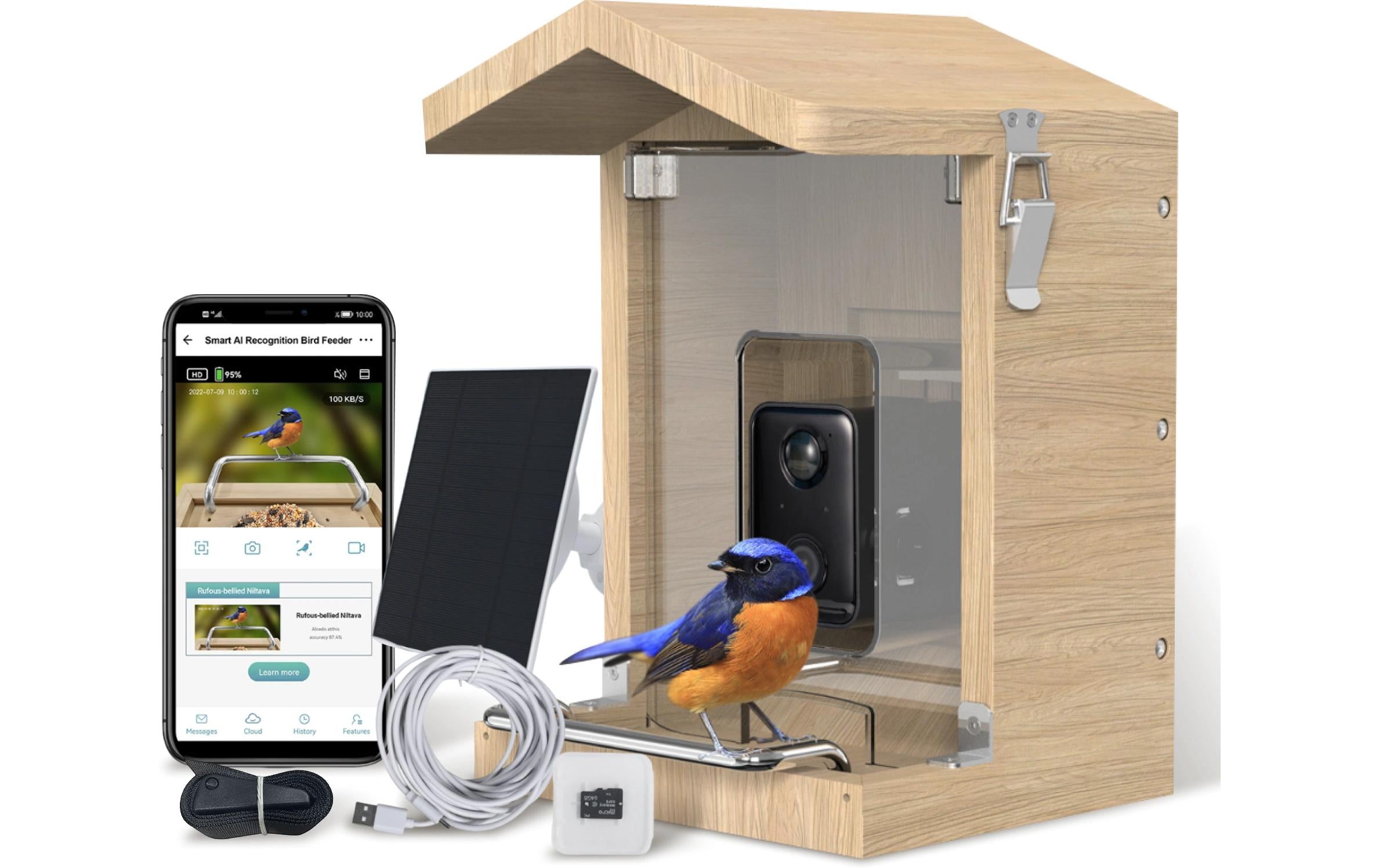 Sanilu Vogelfutterhaus mit Kamera