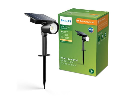 Philips | Wand Sockelspiess Solar Ashlyn | 2700K, 1.4W, 150lm, IP44