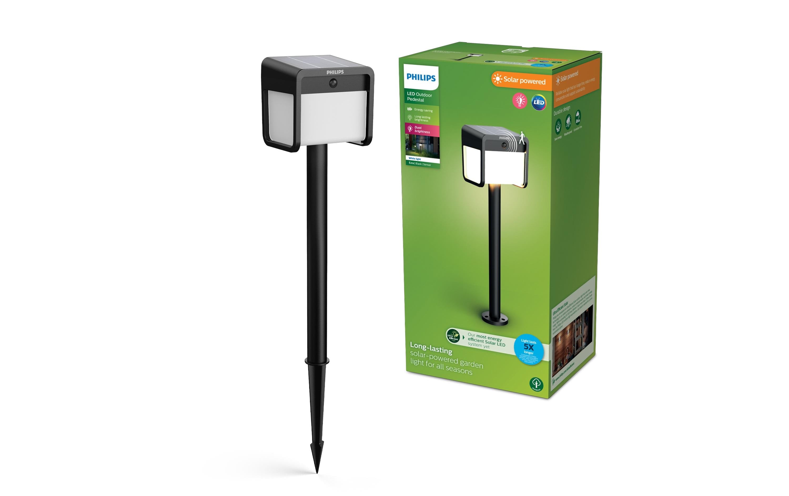 Philips Outdoor Sockelleuchte Solar Ezra