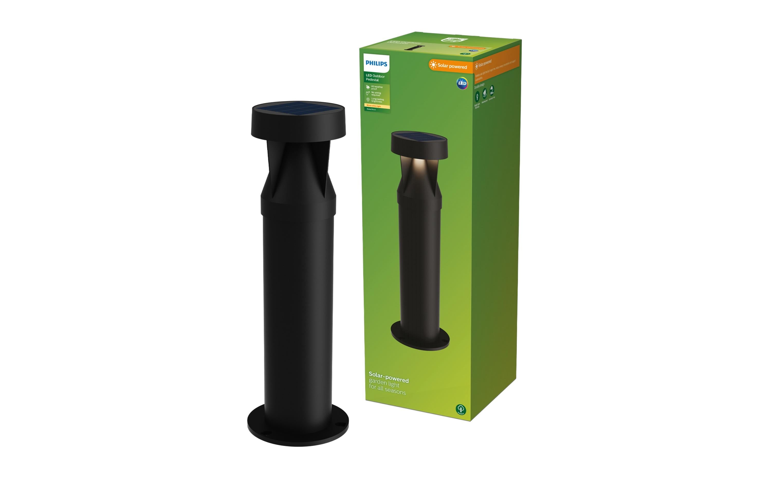 Philips Outdoor Sockelleuchte Solar Avery