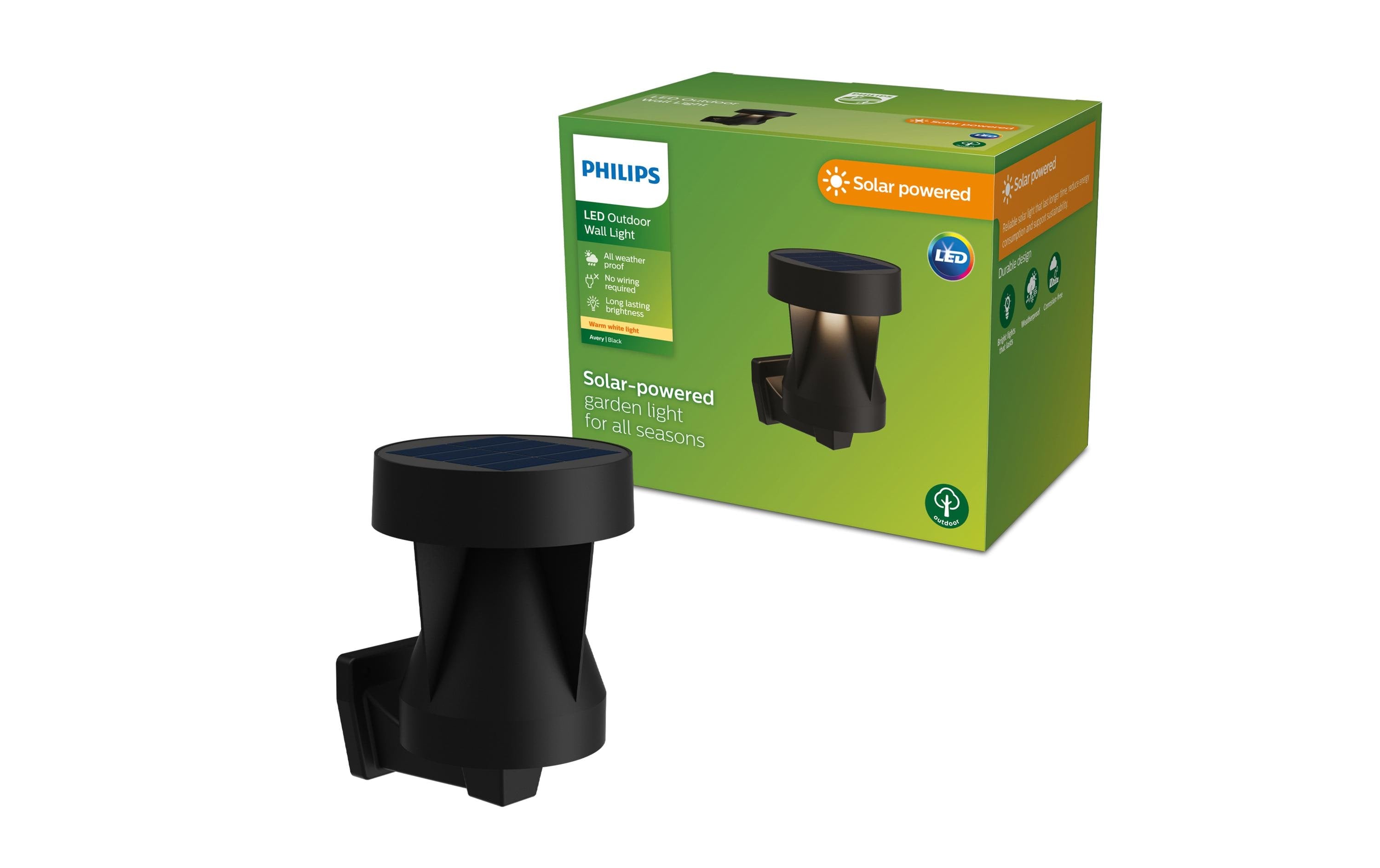 Philips Outdoor Wandleuchte Solar Avery