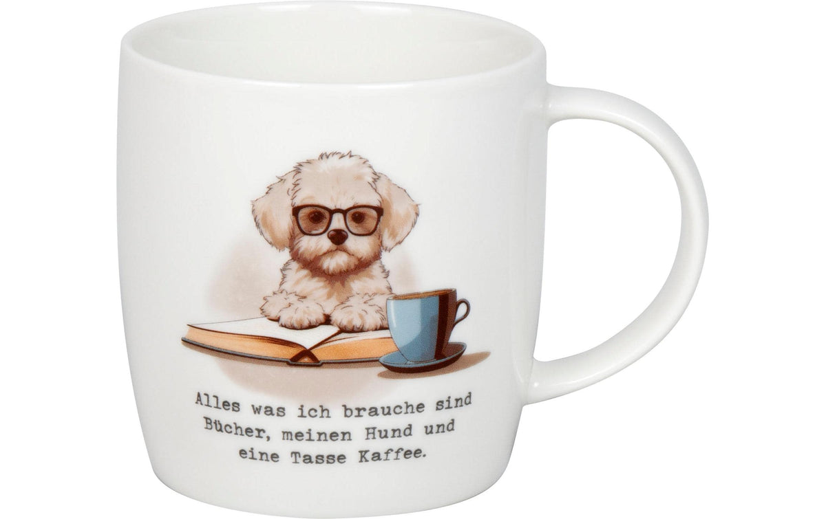 Könitz Becher Bücher, Hund & Kaffee