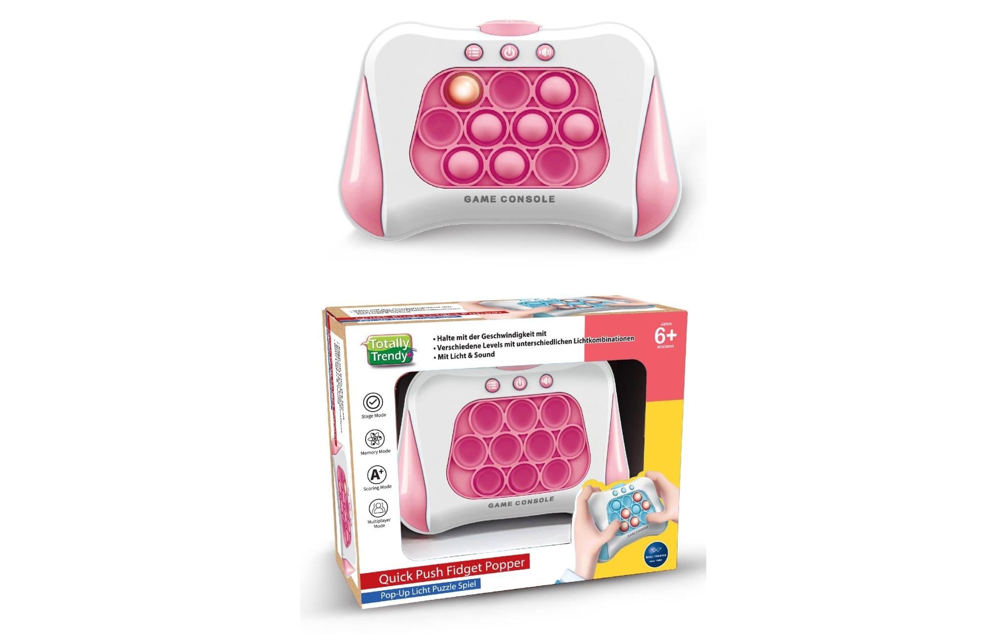 Totally Trendy Push Fidget Popper pink