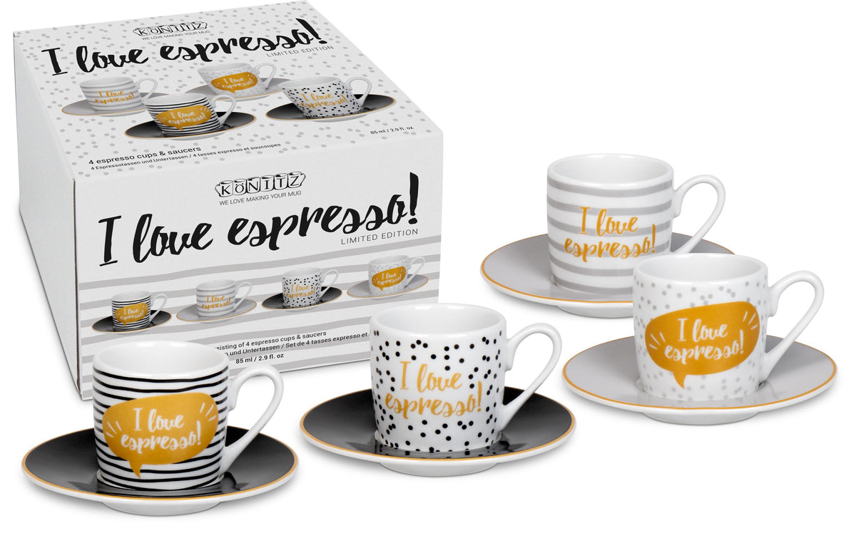 Könitz Tasse Love Espresso 4erSet