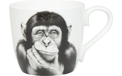 Könitz Bone China Becher Denkender Affe