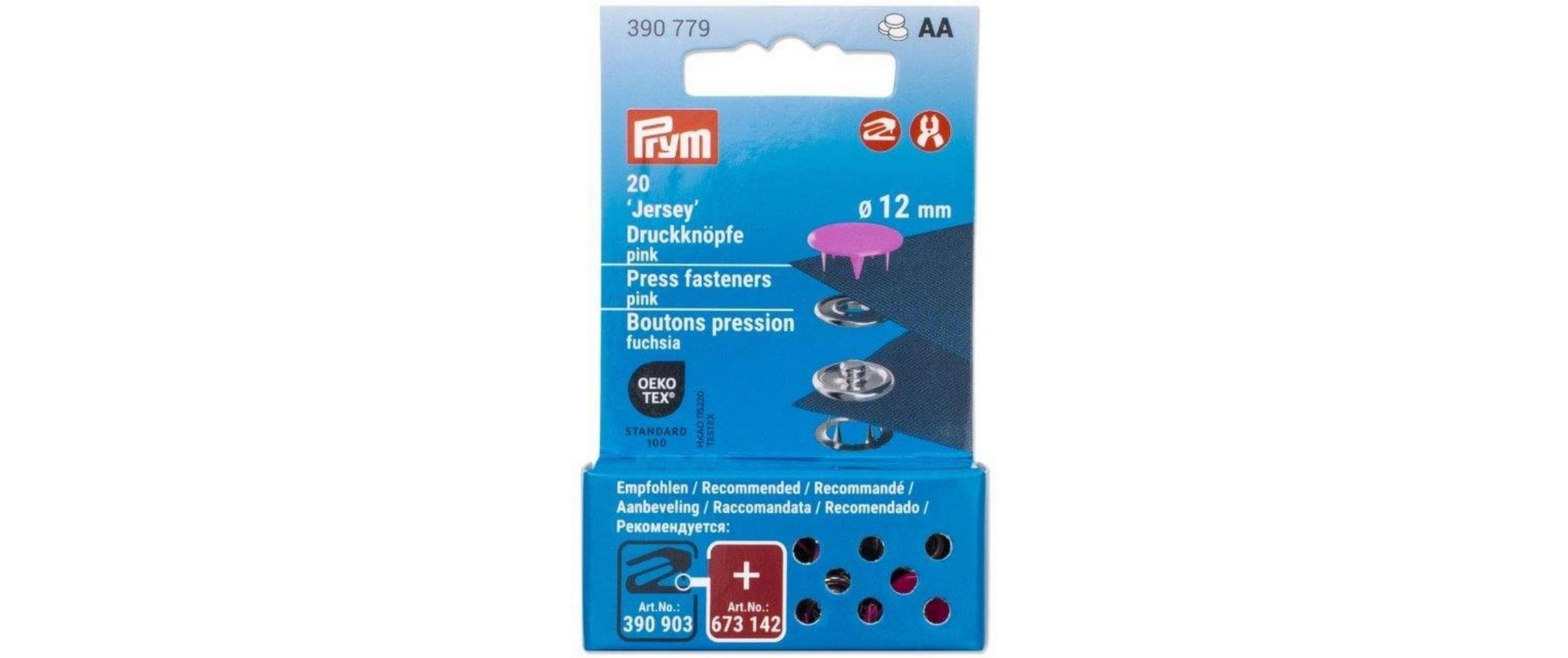 Prym Druckknöpfe Jersey, pink