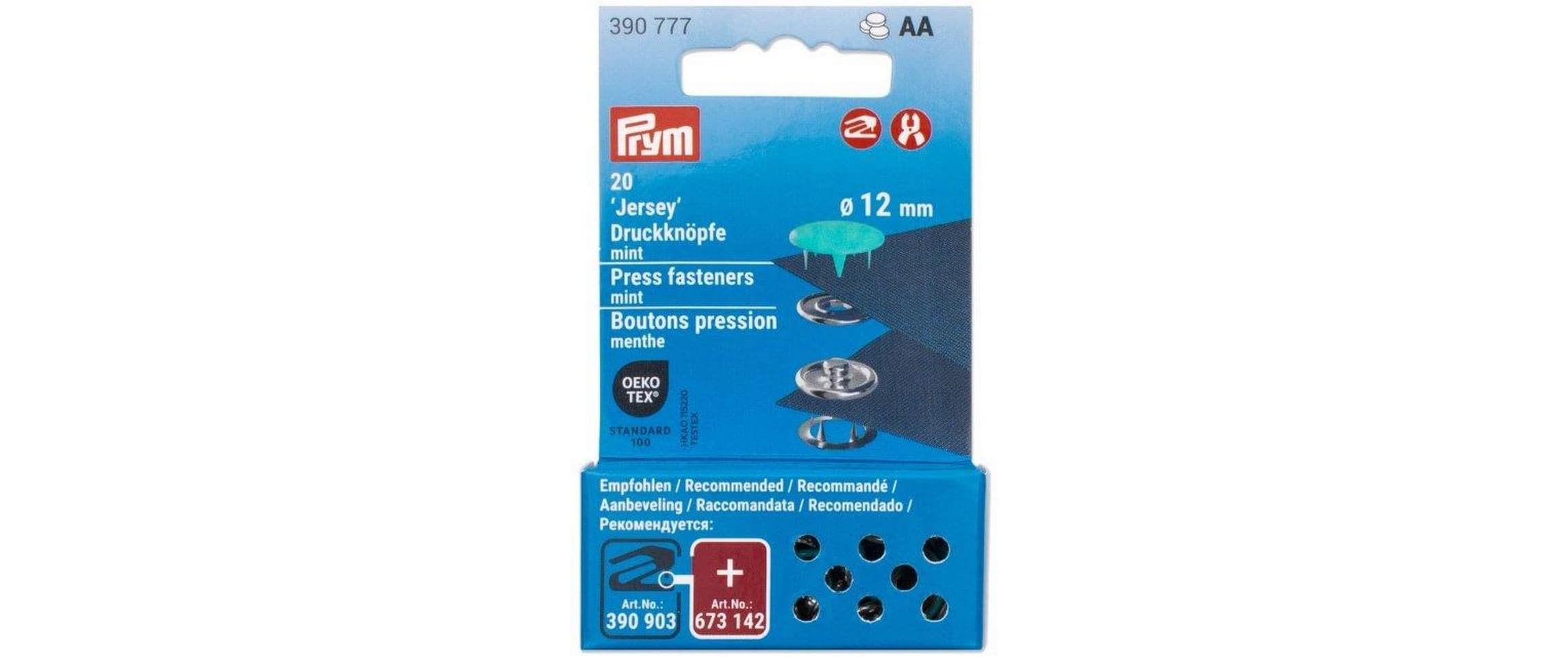 Prym Druckknöpfe Jersey, mint