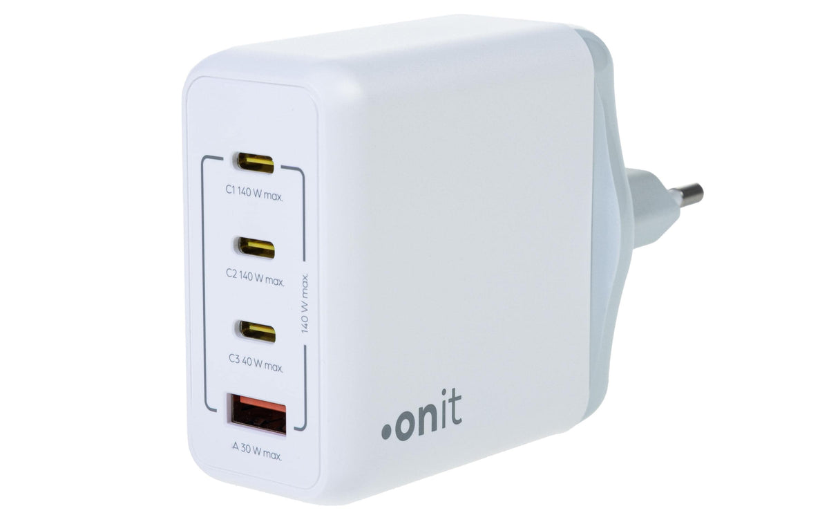 onit, USB-Wandladegerät Quad 3C1A 140 W GaN