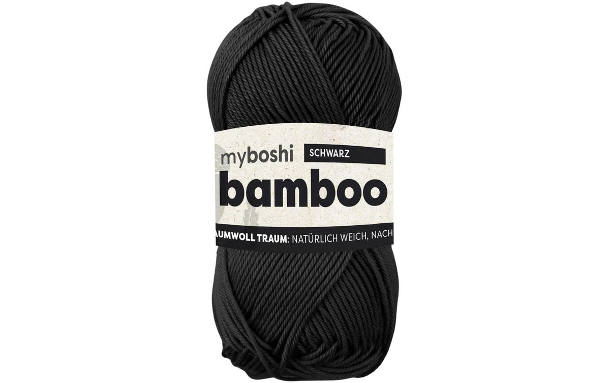 myboshi Wolle Bamboo, schwarz