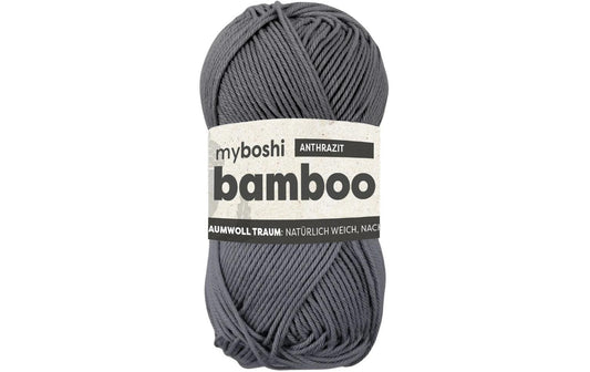 myBoshi | Wolle Bamboo, anthrazit | 50 g, 125 m, 60% BB 40 % CO