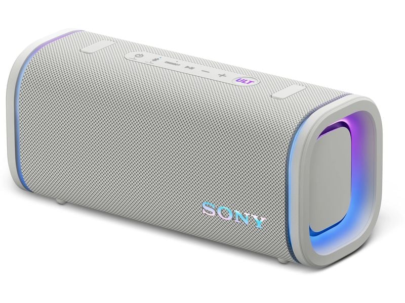 Sony | ULT FIELD 5, kabelloser Lautsprecher | weiss, IP67, BT, 25h Akkulaufzeit