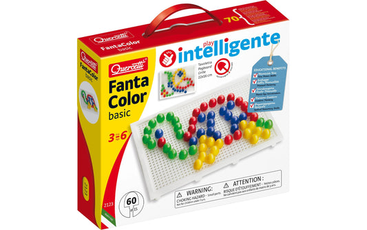Quercetti | Mosaik-Steckspiel FantaColor | Tab Basic (100 Teile)