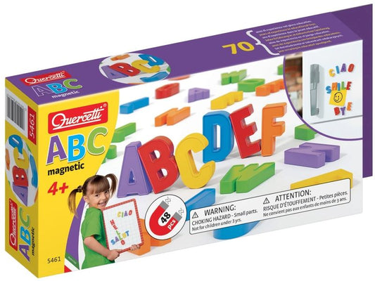 Quercetti | Magnetische Buchstaben | 48 Teile
