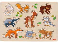 Goki | Steckpuzzle Waldtiere