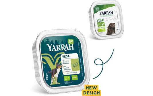 Yarrah, Nassfutter Bio Vega Bröckchen 150 g
