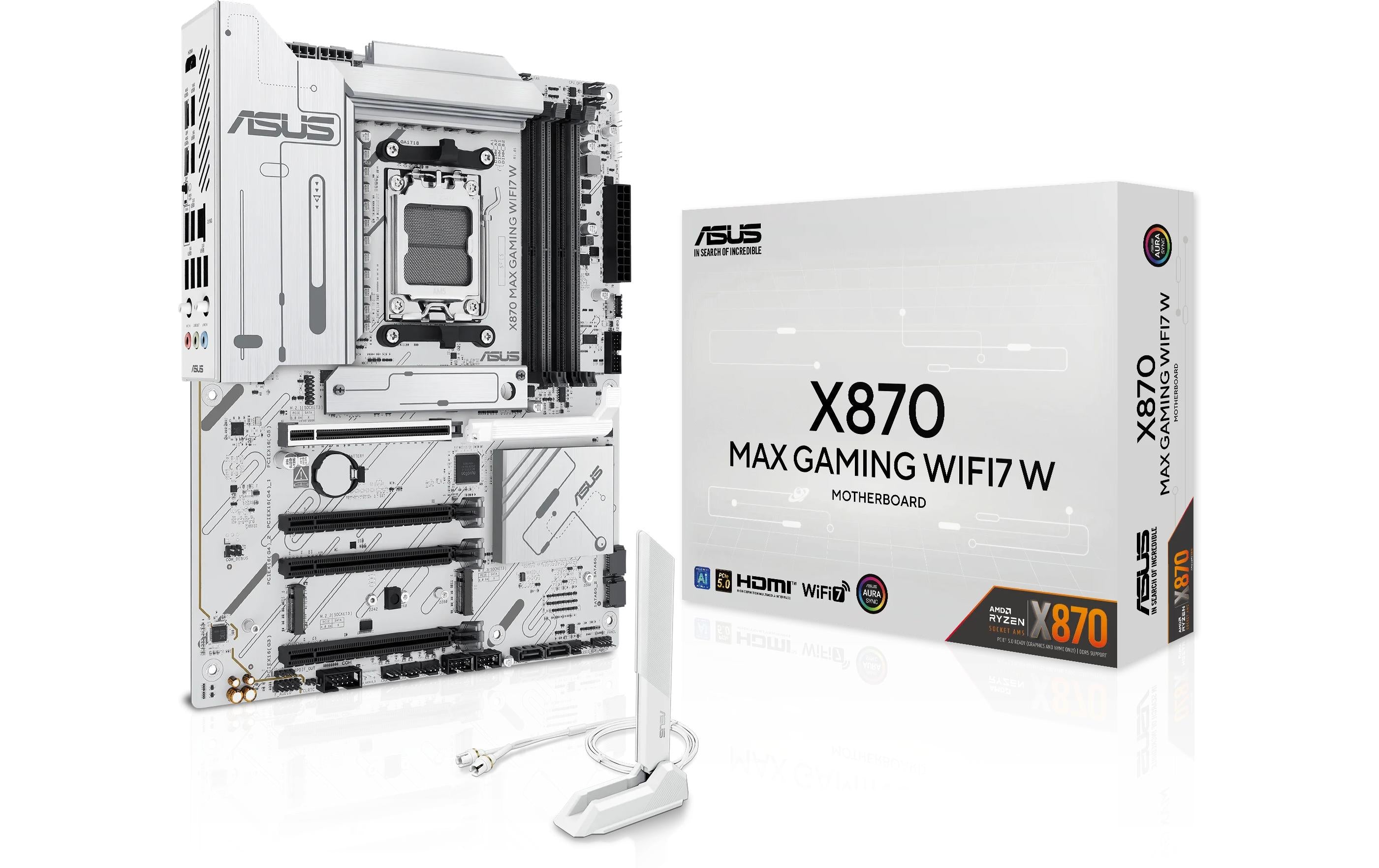 ASUS X870 Max Gaming WiFi7 W, ATX, AM5