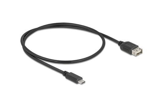 Delock | USB2.0 Kabel EASY USB C-A, 0.5m | EASY USB, beidseitig einsteckbar, schwarz