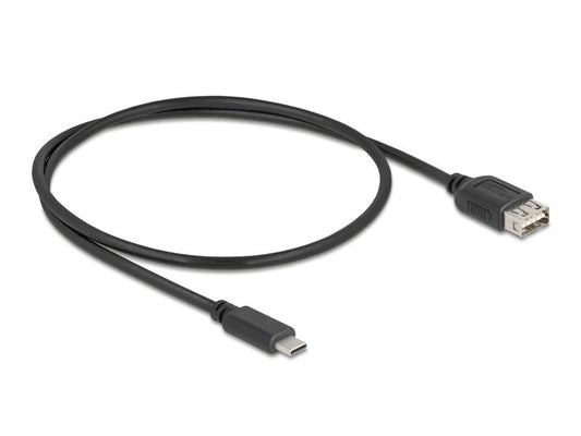 Delock | USB2.0 Kabel EASY USB C-A, 0.5m | EASY USB, beidseitig einsteckbar, schwarz