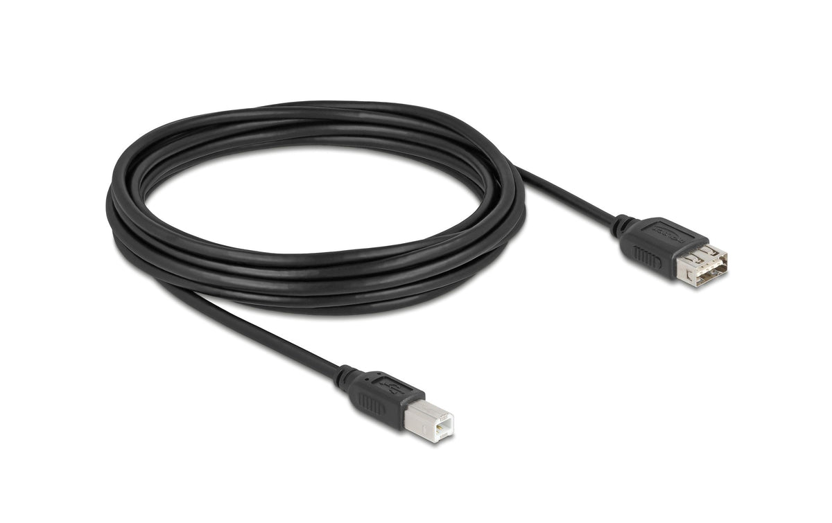 Delock, USB 2.0-Kabel USB A - USB B 5 m