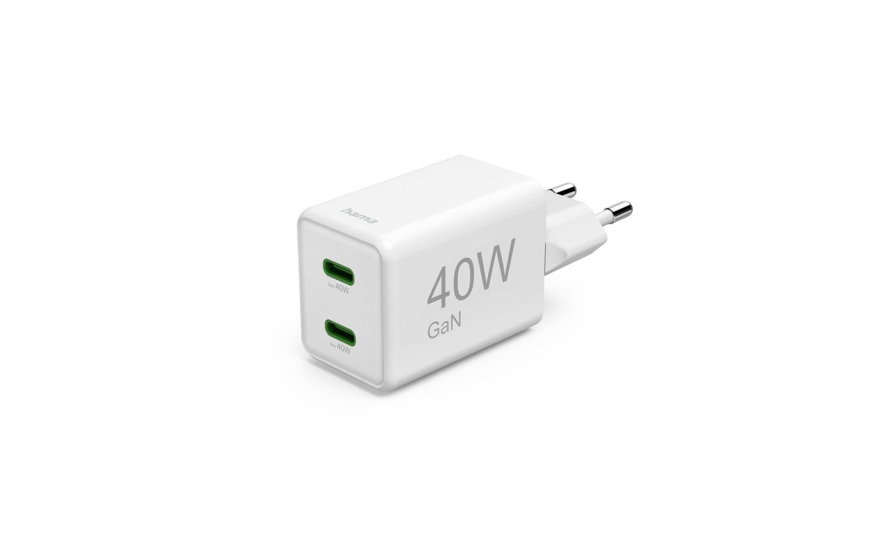 Hama Gan charger 2x USBC 40W