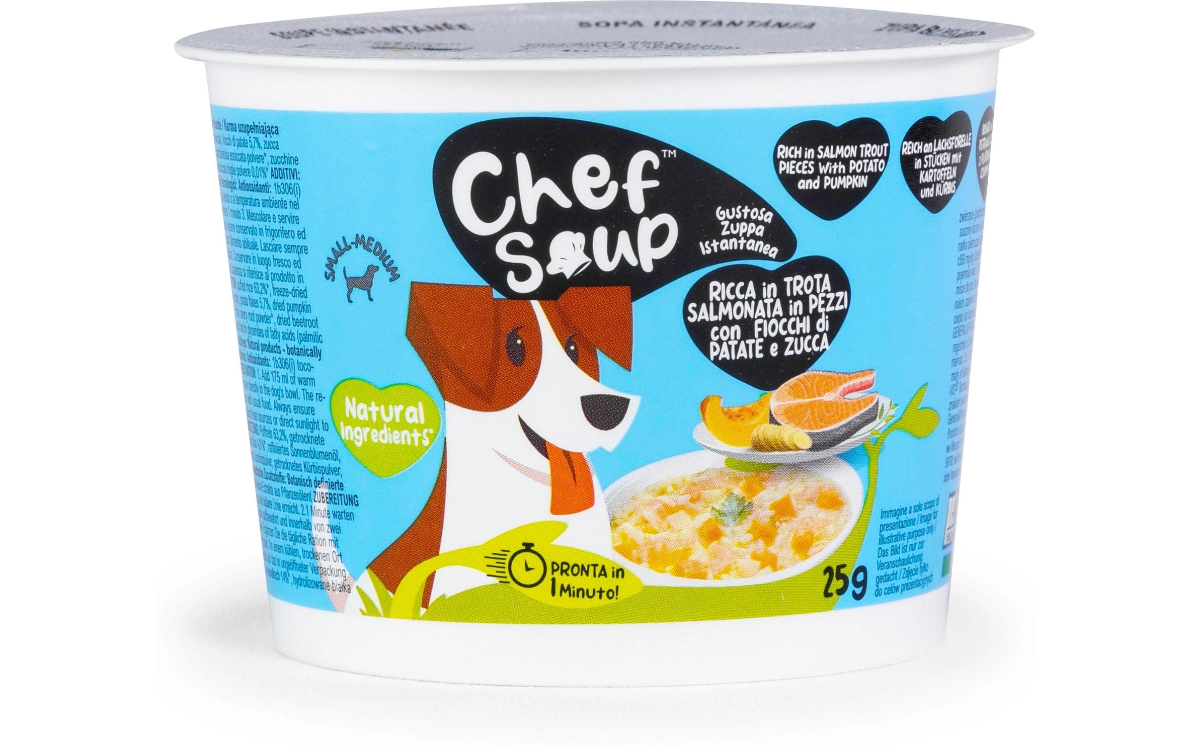 Chef Soup Lachsforelle, Kartoffel, Kürbis