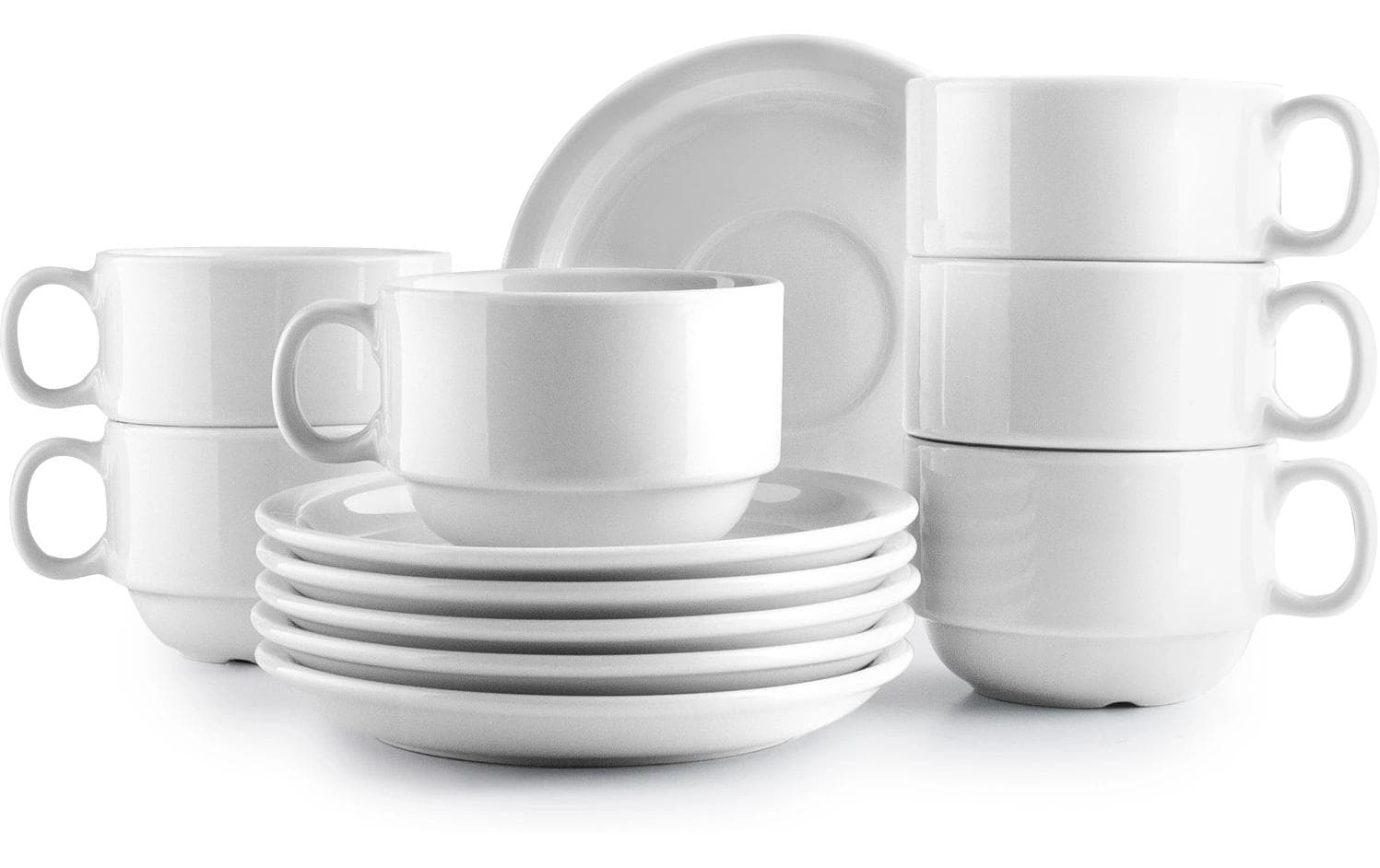 Ibili, Tassen + Unterteller-Set 230 ml, 6 S
