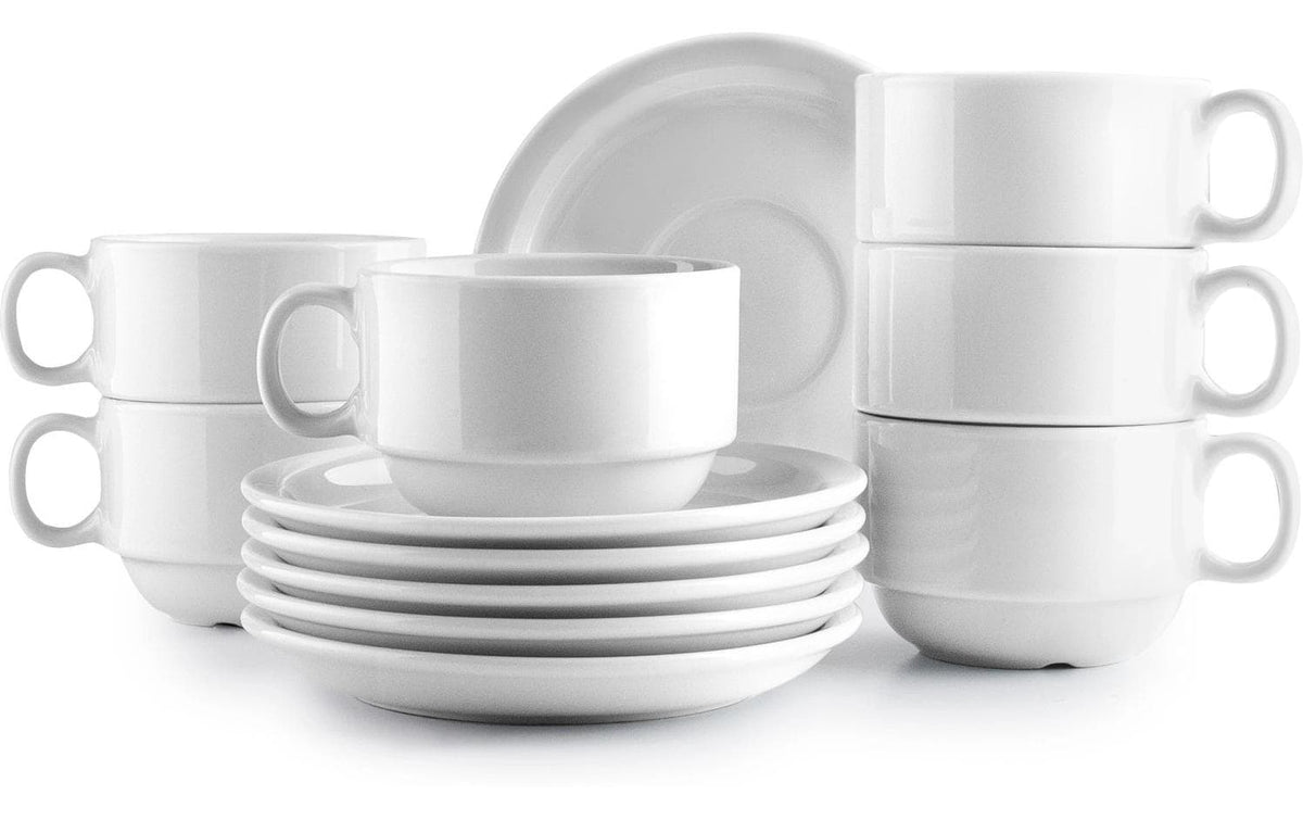 Ibili, Tassen + Unterteller-Set 230 ml, 6 S