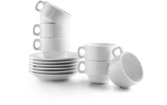 Ibili, Tassen + Unterteller-Set 80 ml, 6 St