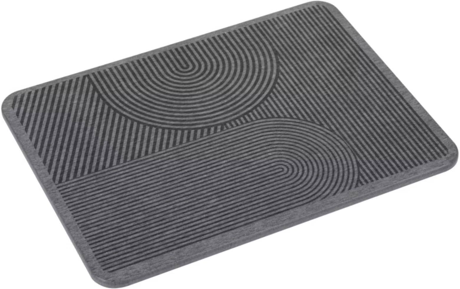 Wenko, Abtropfmatte Damon 40 x 30 cm, Grau