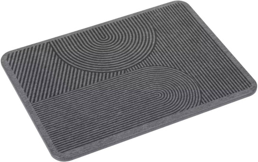 Wenko, Abtropfmatte Damon 40 x 30 cm, Grau
