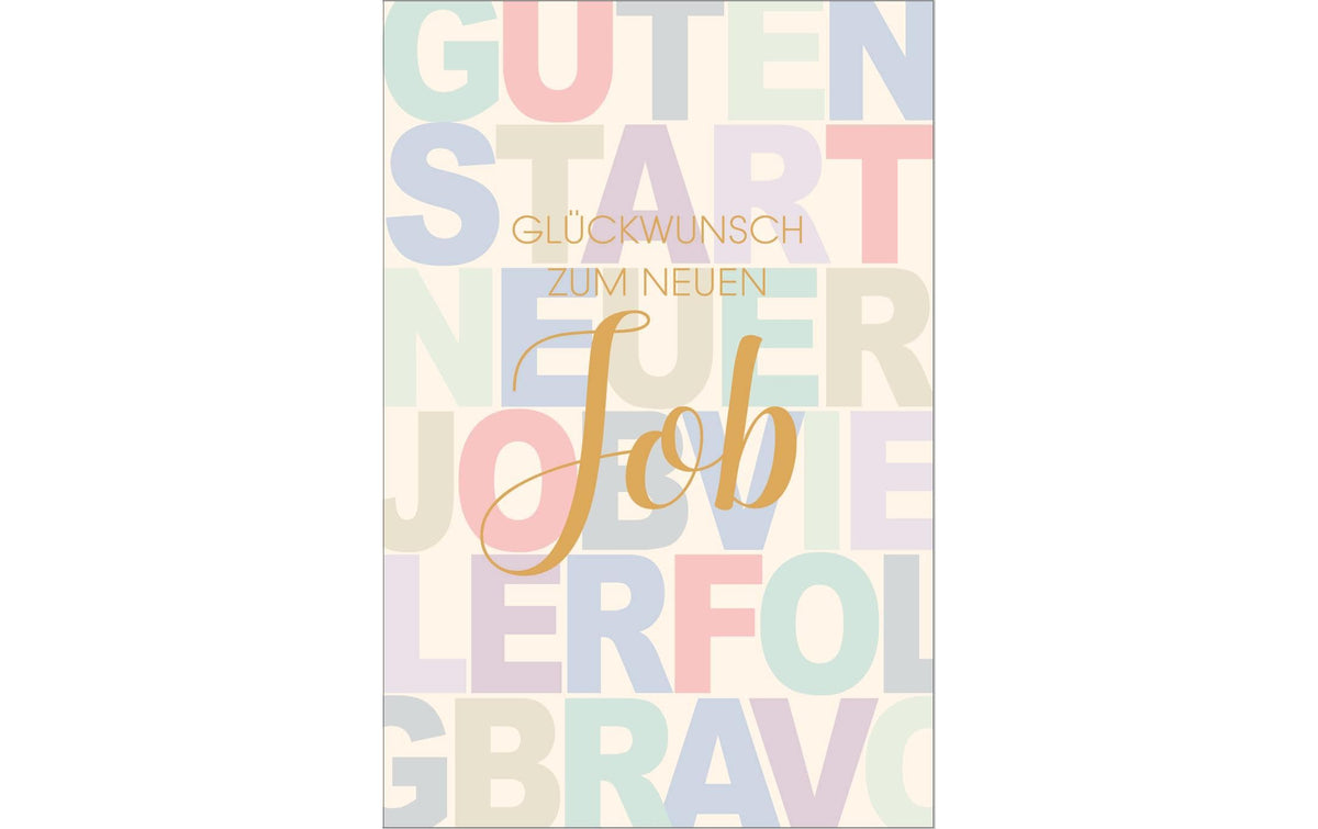 ABC Grusskarte Wilkommen