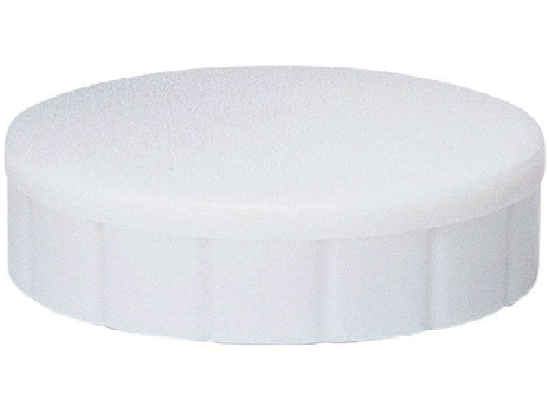 Maul | Magnete solid, 10 Stk | Ø 24 mm, weiss