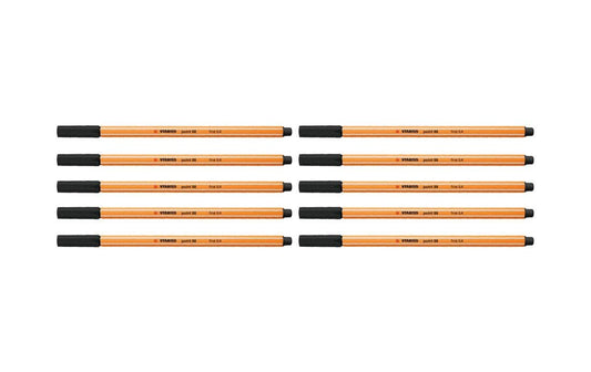 STABILO, Fineliner point 88 10 Stück, Schwa
