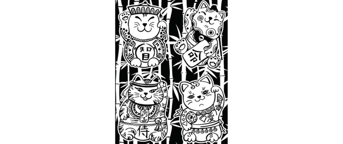 TATARUGA Samtbild A4, Maneki-Neko