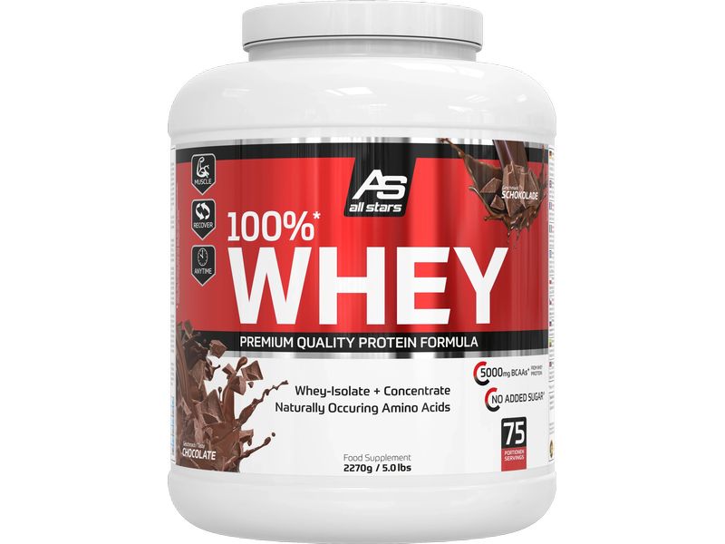 All Stars | Pulver Whey Protein 100% | Chocolate 2270 g