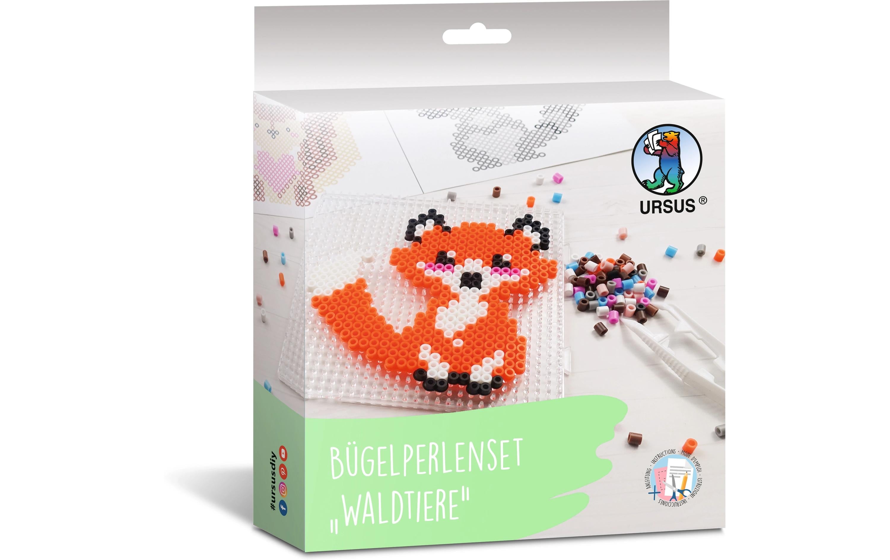 URSUS Bügelperlen Set Waldtiere