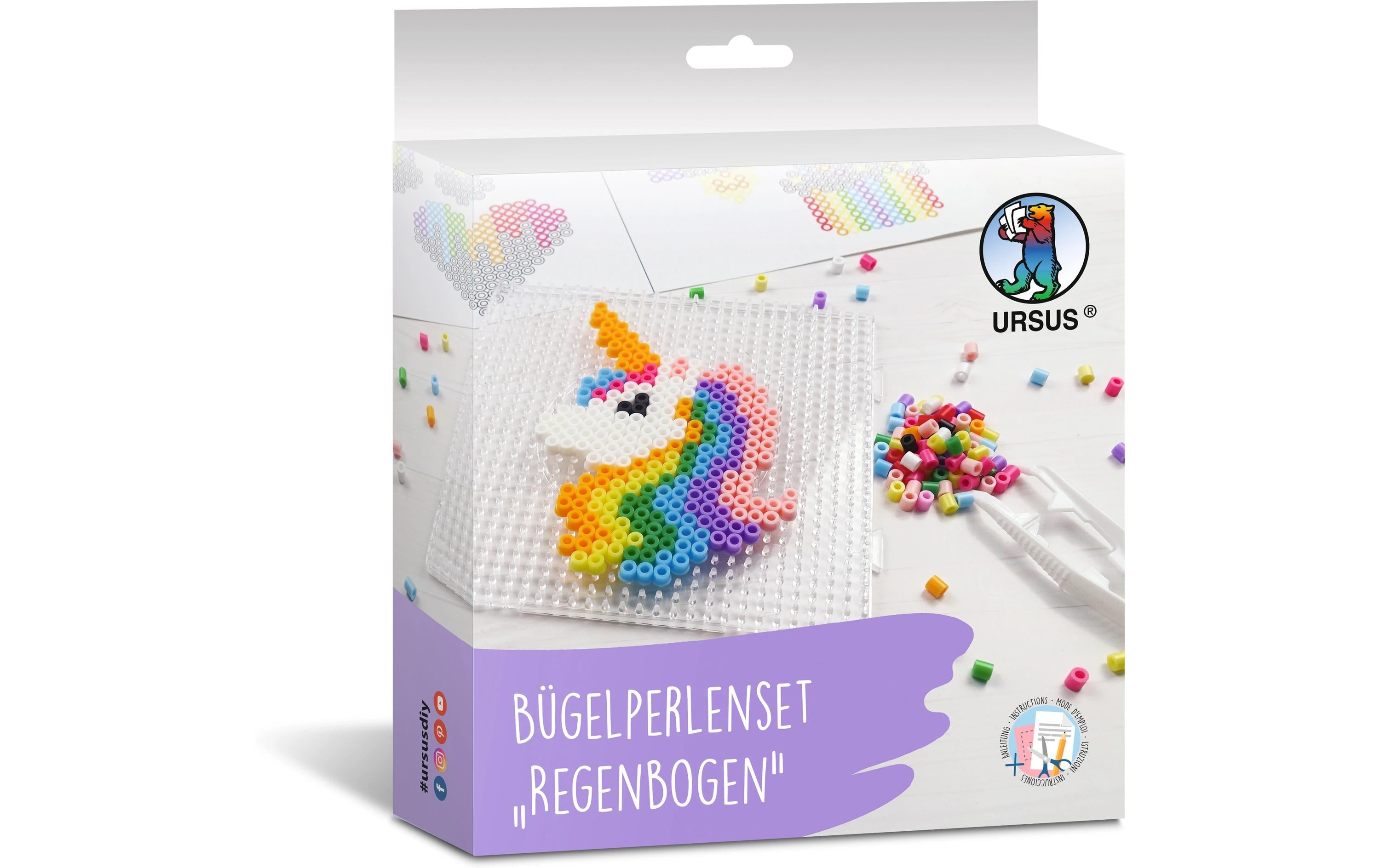 URSUS Bügelperlen Set Regenbogen
