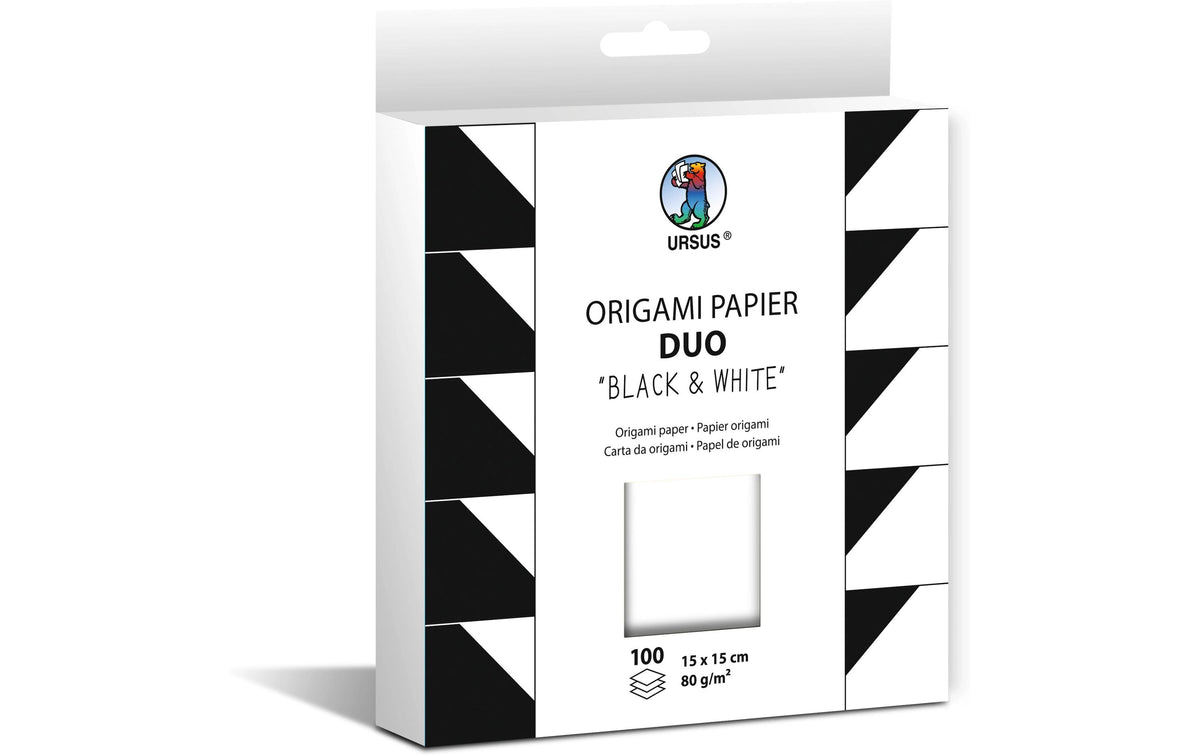 URSUS Faltblätter Origami Bacl & White