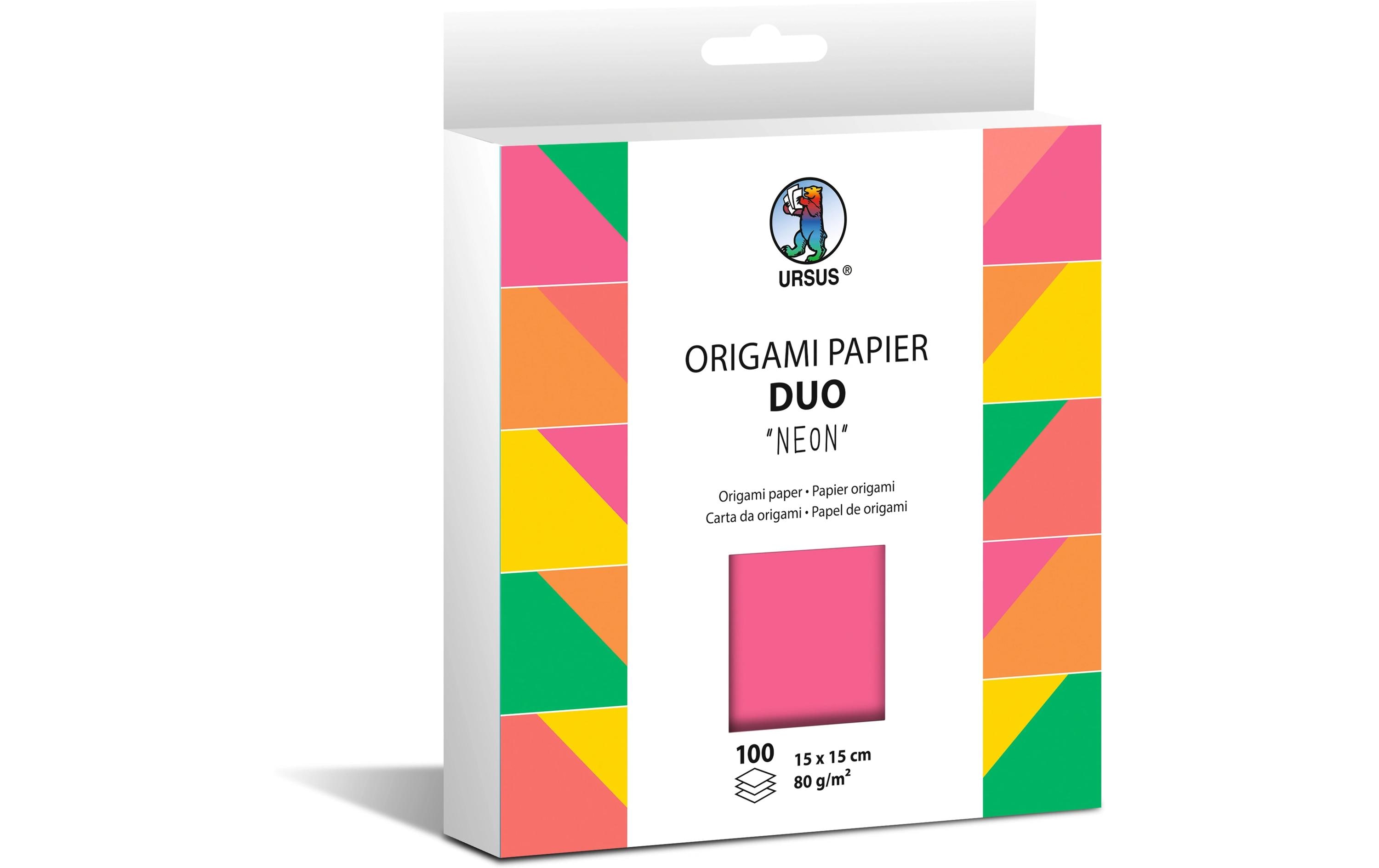 URSUS Faltblätter Origami Neon