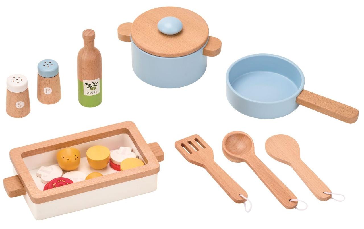 Spielba Pfannen und Essensbox mit Zubehör