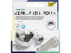 Folia | Sticker-Rolle Spiegelsteine | 5x5mm, 2 Rollen à 4cm x 1m