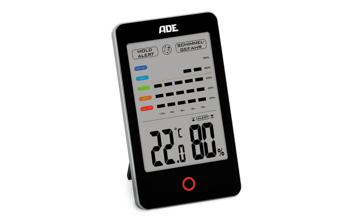 ADE, Thermo-/Hygrometer digital Schwarz