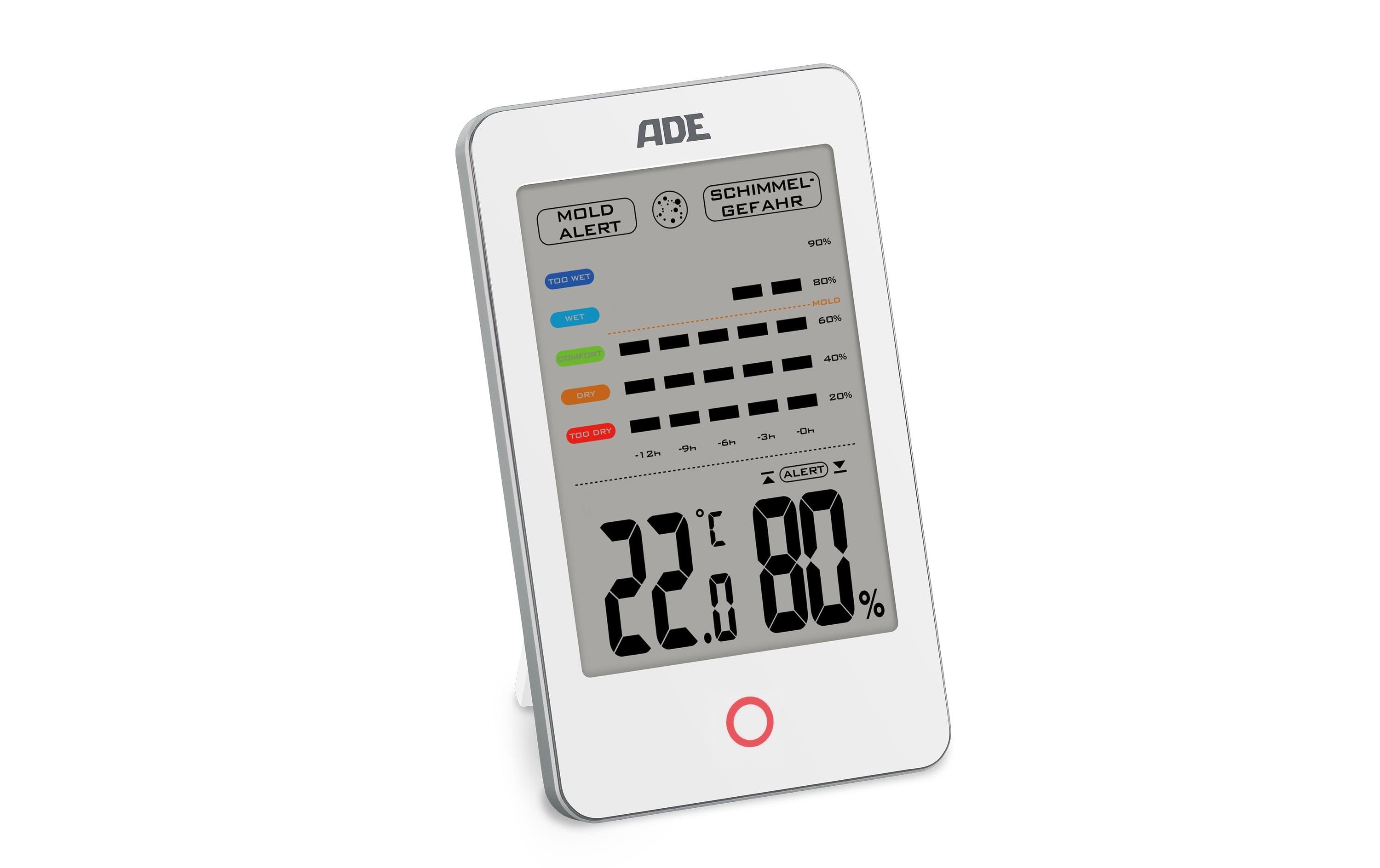 ADE, Thermo-/Hygrometer digital Weiss
